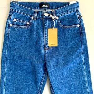 A.P.C. high waist straight Leg jeans Size 25